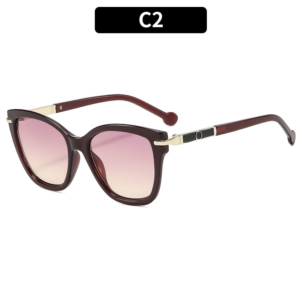 Classic Style Stylish Oversized Cat-Eye Sunglasses