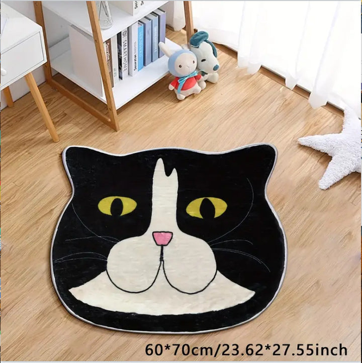 French Bulldog-Shaped Carpet