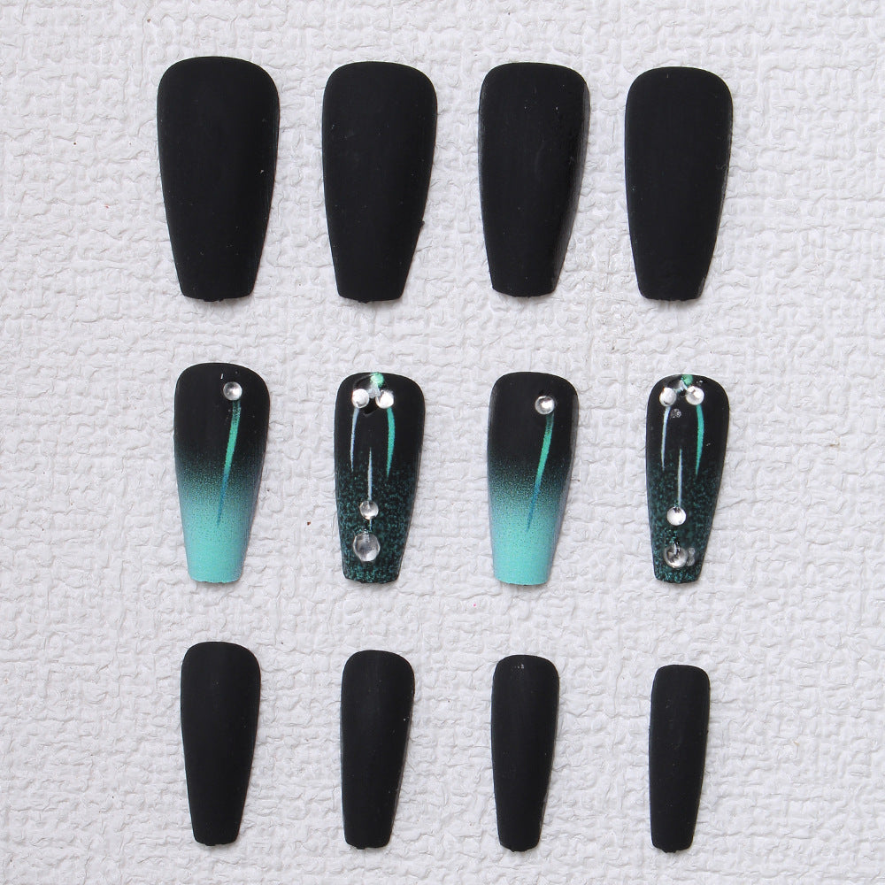 Matte Ombre Press-On Nail Design Kalsten
