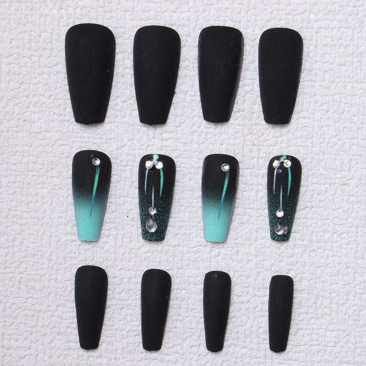 Matte Ombre Press-On Nail Design Kalsten