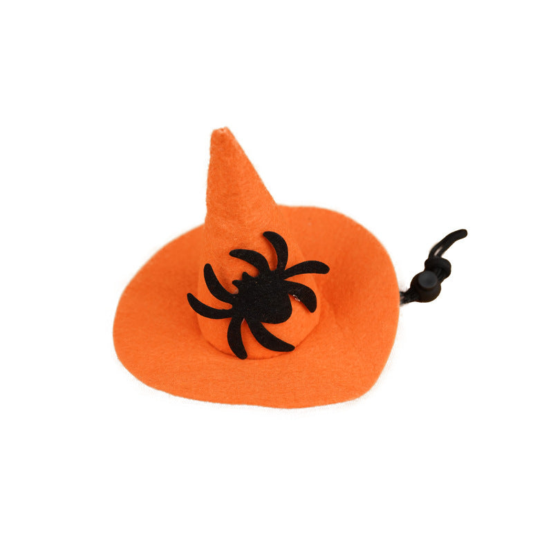 Halloween hood with bat appliqué