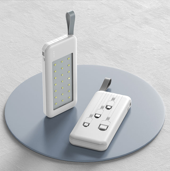 Portable power bank with integrated LED light Kalsten