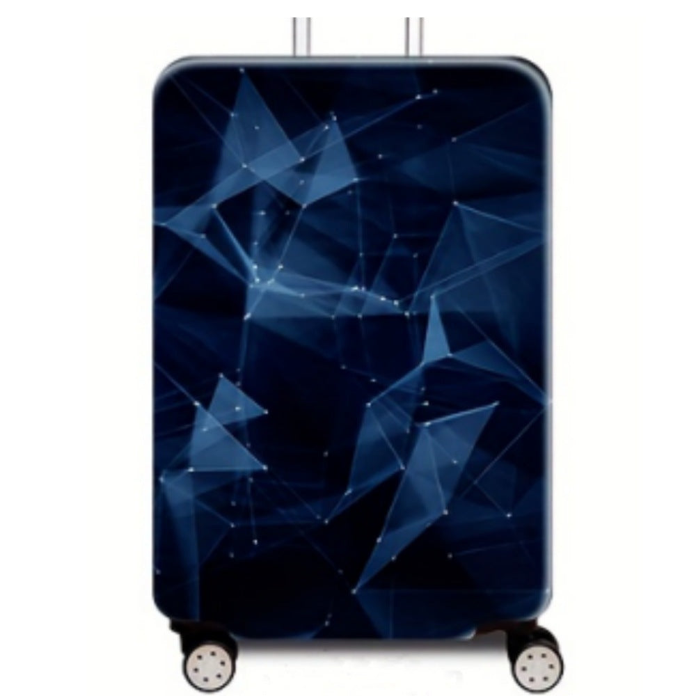 Women Hard Shell Travel Suitcase with Futuristic Network Design Kalsten