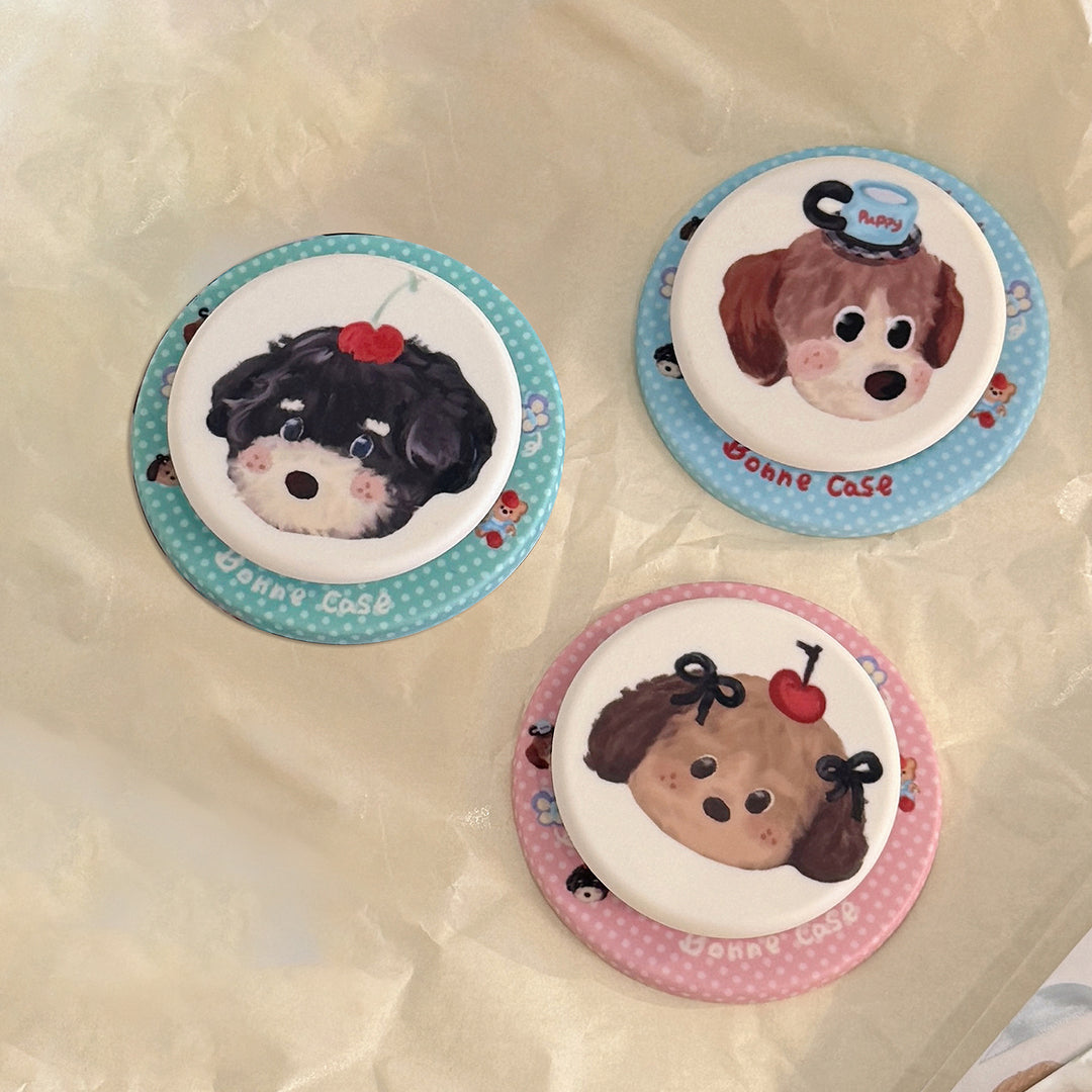 Decorative smartphone finger holder in dog design Kalsten