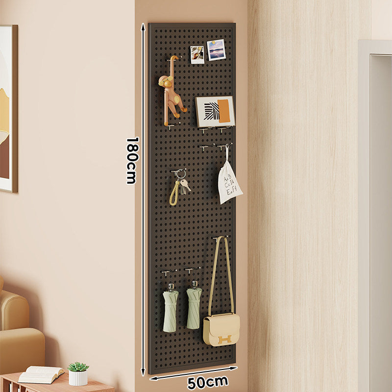Wall-Mounted Perforated Metal Pegboard Organizer Panel