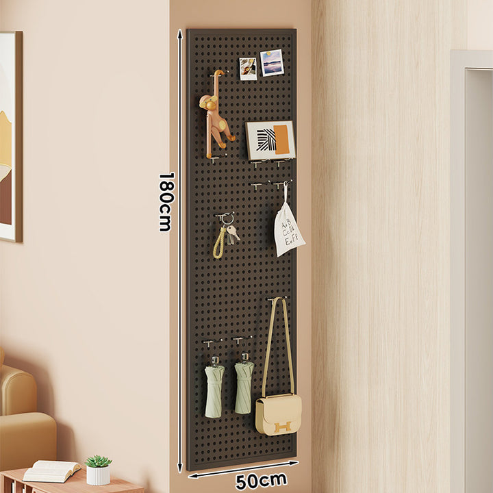Wall-Mounted Perforated Metal Pegboard Organizer Panel