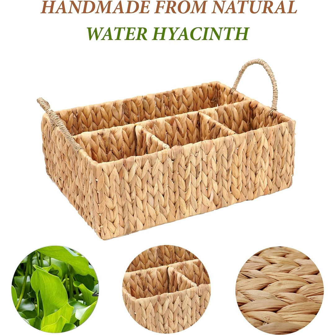 Woven Seagrass Organizer Basket Kalsten