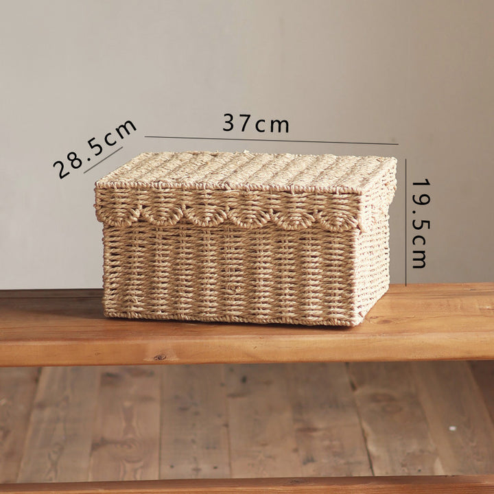Handcrafted storage boxes made of natural material Kalsten
