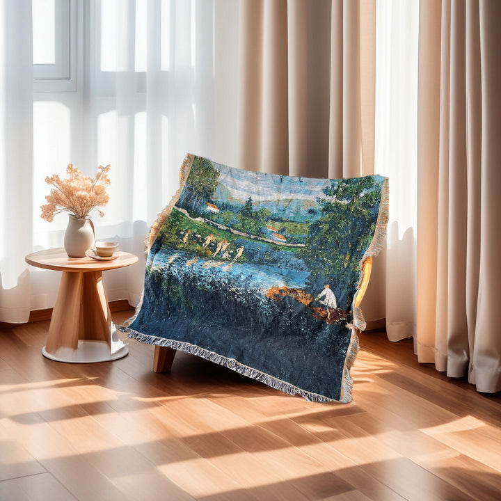 Artistic Landscape Throw Blanket