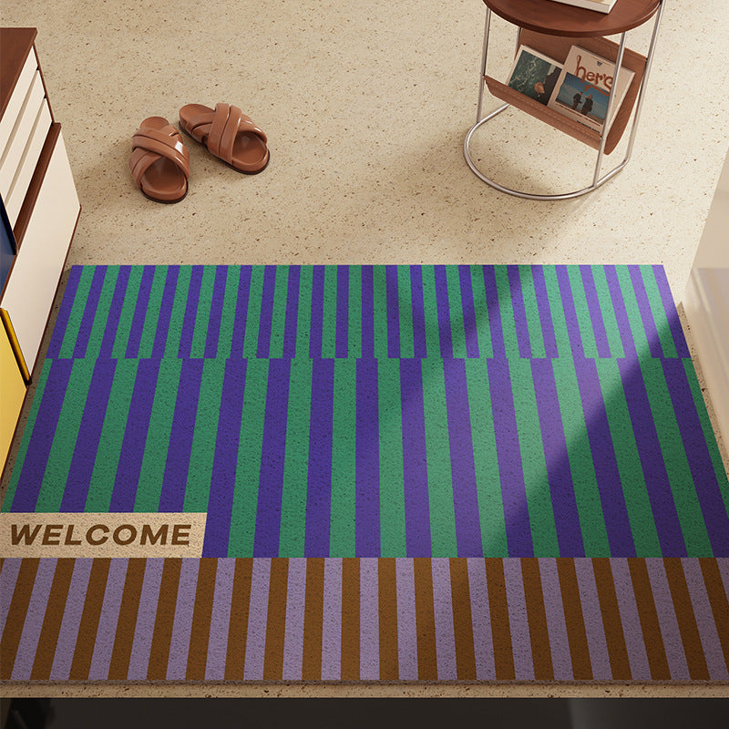 Decorative Striped Entrance Mat