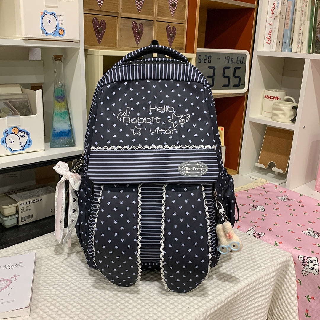 Cute Bunny Ear-Themed Backpack Kalsten