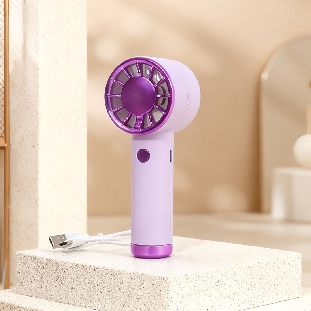 Women Portable Hand Fan with powerful battery technology and elegant design Kalsten
