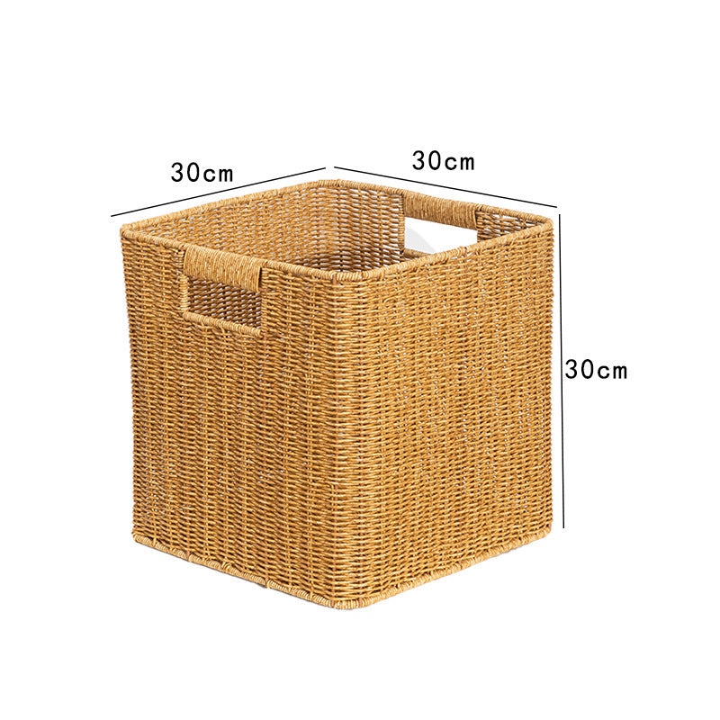 Rectangular storage basket with handwoven design Kalsten