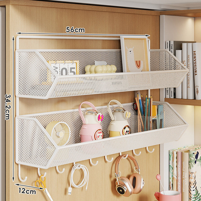 Clip-On Mesh Cabinet Edge Storage Basket Organizer