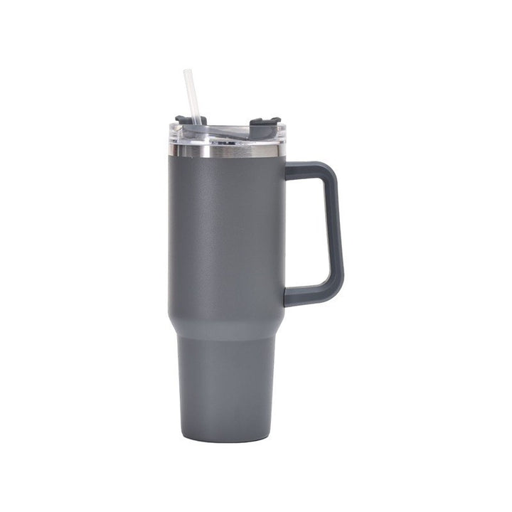 Women's insulated cup with straw and ergonomic handle Kalsten