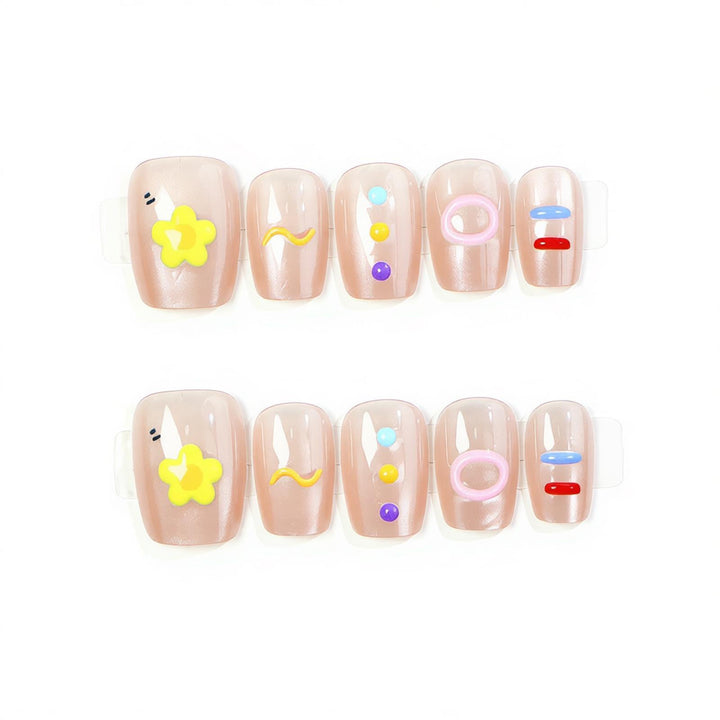 Thematic Artistic Press-On Nail Set Kalsten