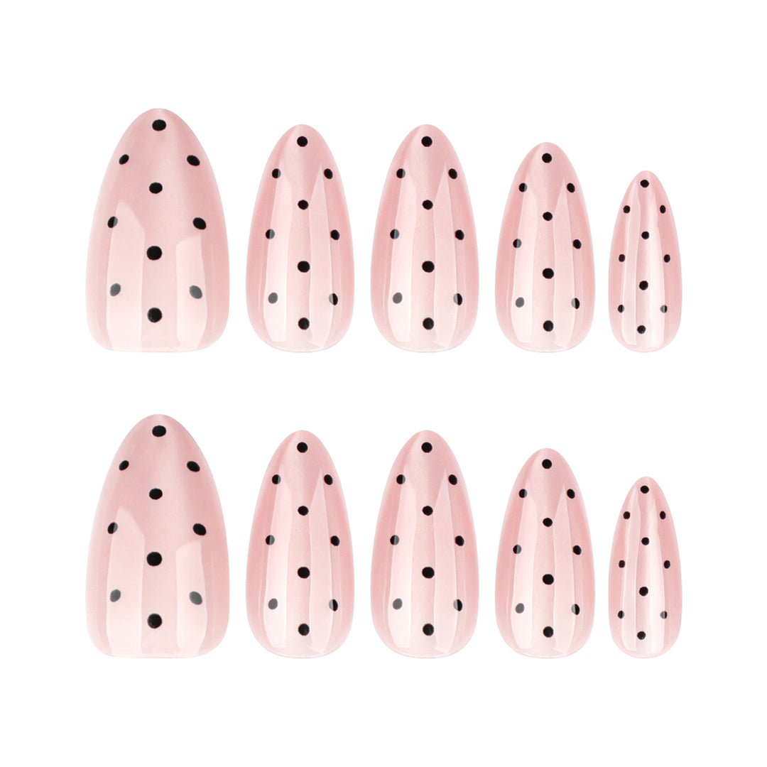 Elegant Nail Designs with Polka Dot Pattern Kalsten