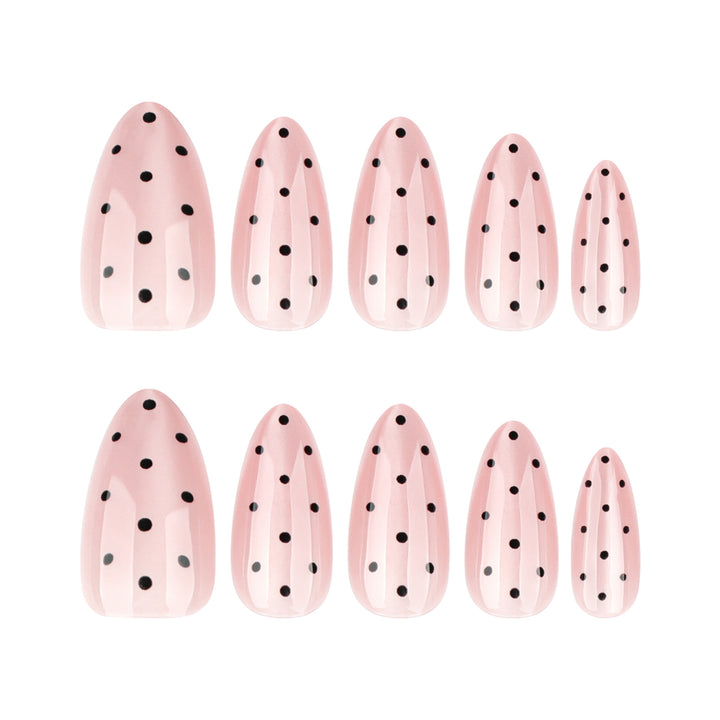Elegant Nail Designs with Polka Dot Pattern Kalsten