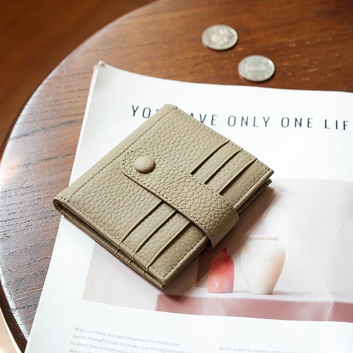 Compact Leather Coin Wallet