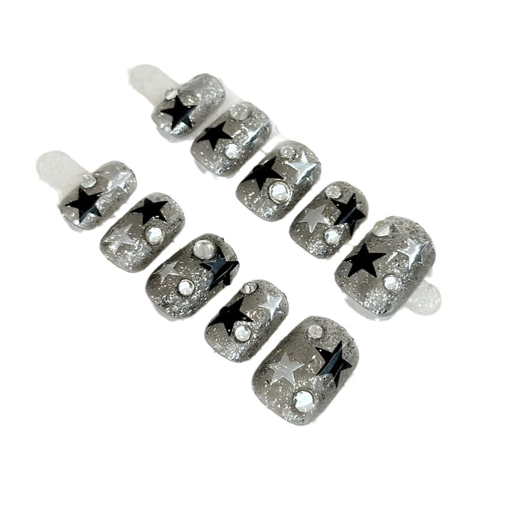 Starry Glitter Press-On Nail Set