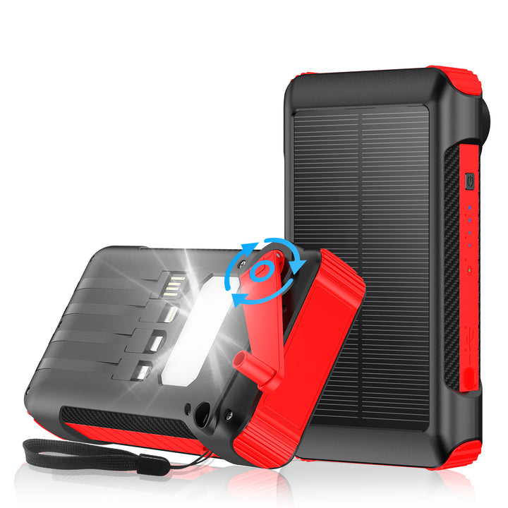 Robust Solar Power Bank with LED Light and Compass Kalsten