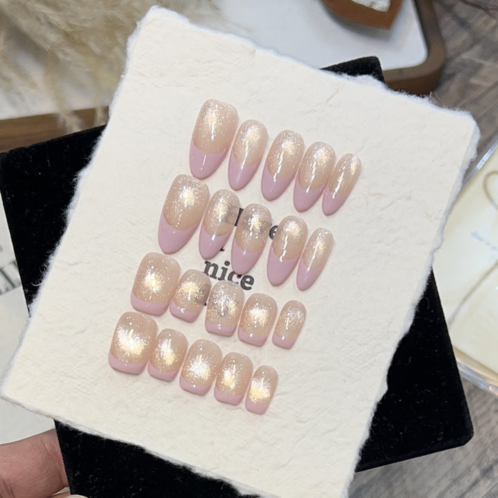 Dreamy Glittery Press-On Nail Set Kalsten