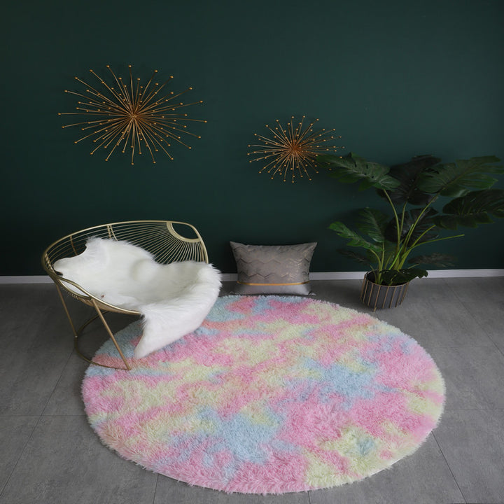 Plush Round Area Rug