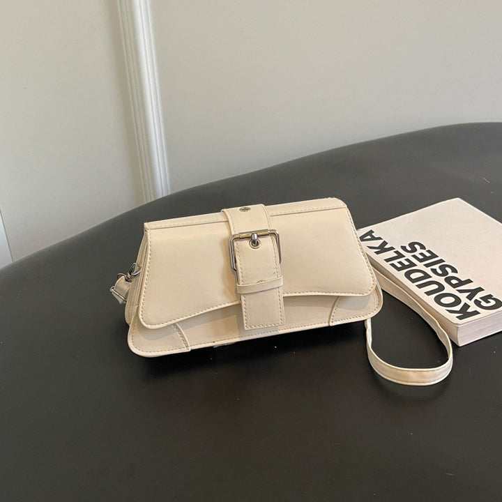 Elegant Buckle-Accented Handbag