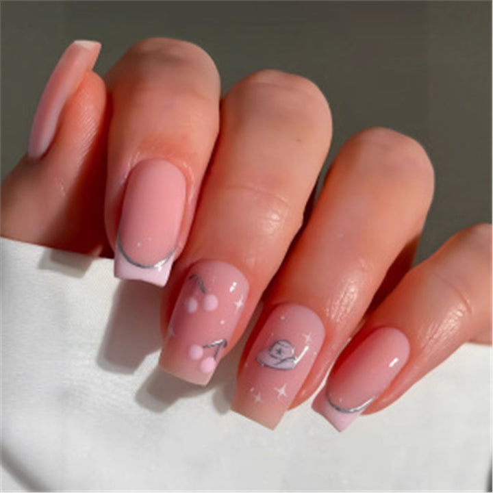 Artistic Press-On Nail Set with Premium Embellishments Kalsten