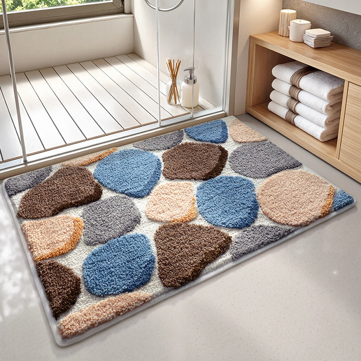 Plush Textured Bath Mat Kalsten