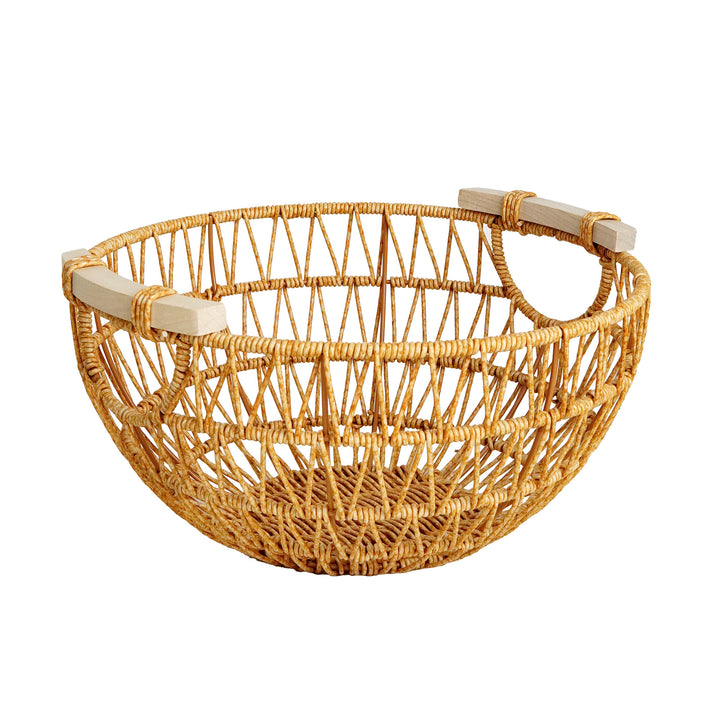 Ladies Decorative Storage Basket with Wooden Handles Kalsten