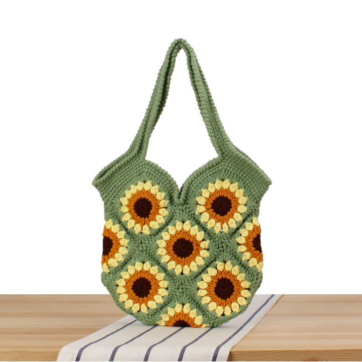 Handbag with Floral Crochet Patterns Kalsten