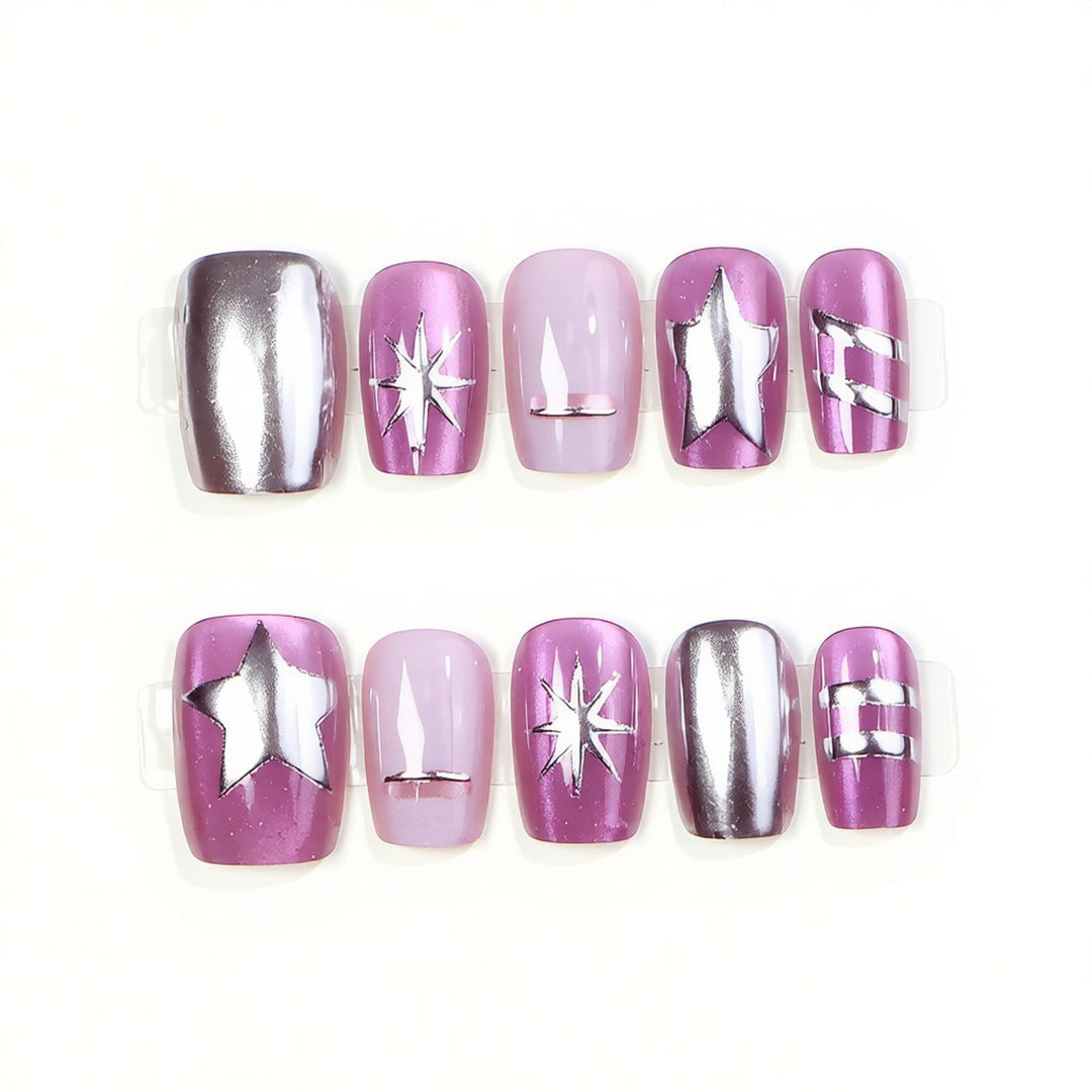 Artistic Press-On Nail Design Kalsten