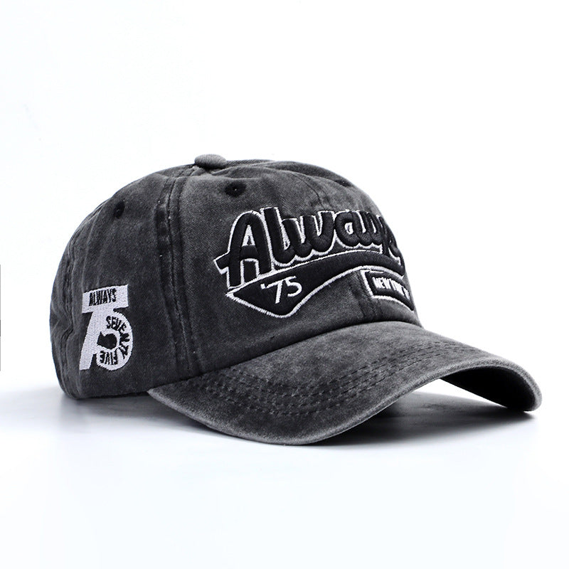 Vintage-Inspired Embroidered Baseball Cap
