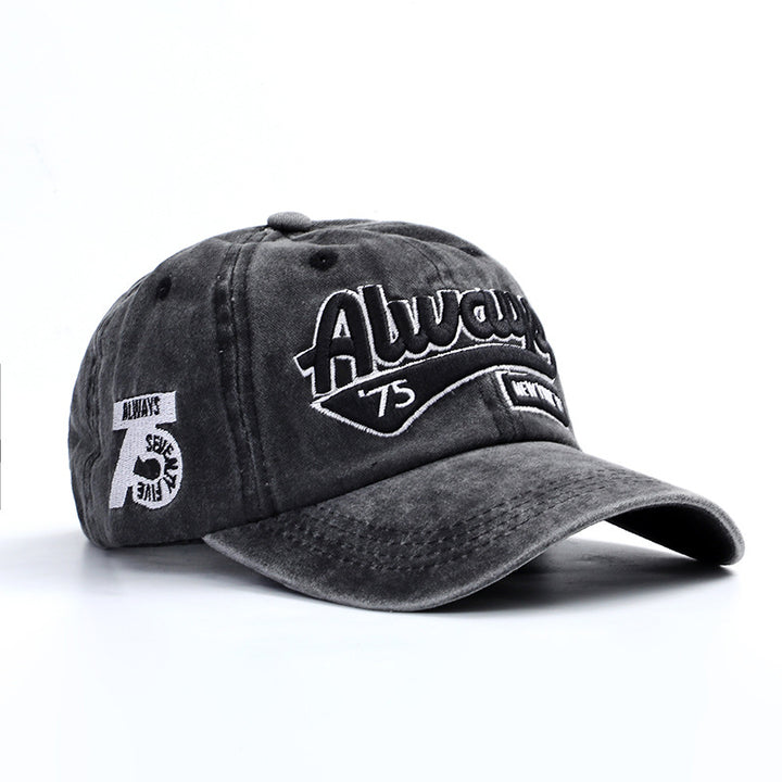 Vintage-Inspired Embroidered Baseball Cap