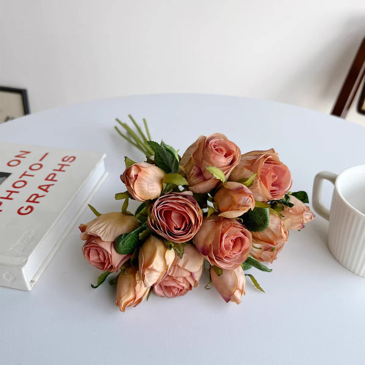 Lifelike Artificial Rose Bouquet