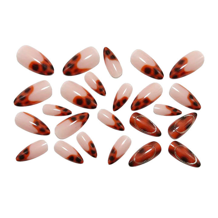 Shiny Artificial Nails in Elegant Teardrop Design Kalsten