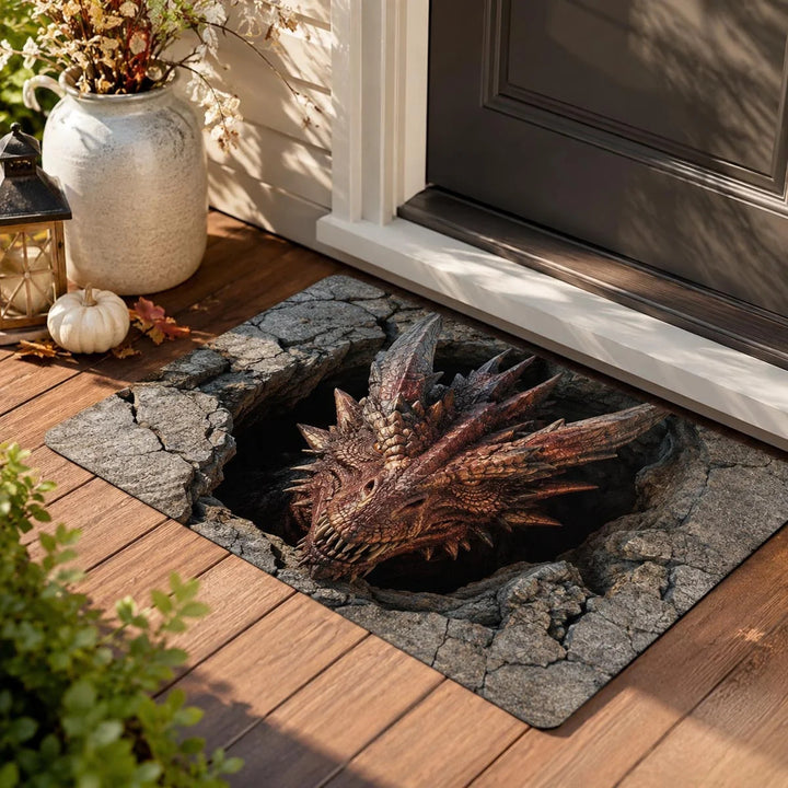 Dragon-Themed Entrance Mat