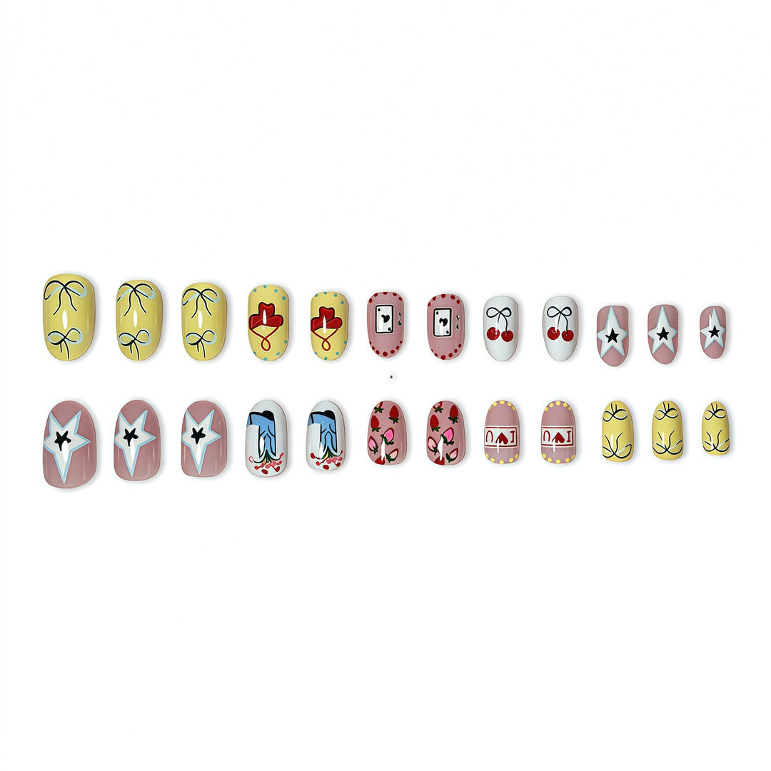 Artistic Cherry Blossom Press-On Nails Kalsten