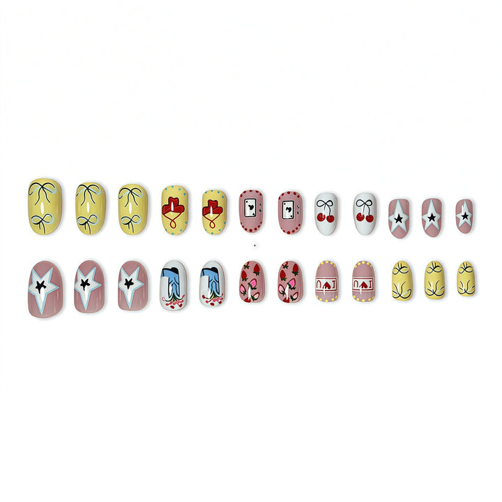 Artistic Cherry Blossom Press-On Nails Kalsten