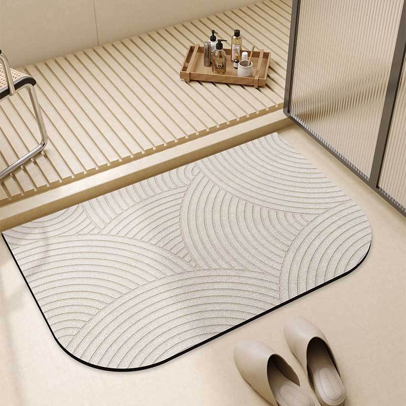 Vintage-Inspired Floral Printed Bath Mat