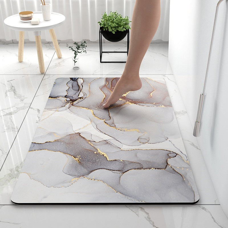 Luxurious Marble Pattern Bath Mat Kalsten