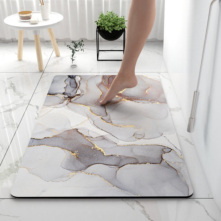 Luxurious Marble Pattern Bath Mat Kalsten