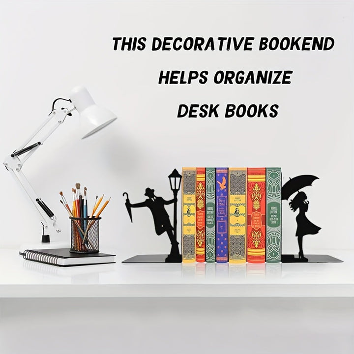 Artistic Metal Bookends