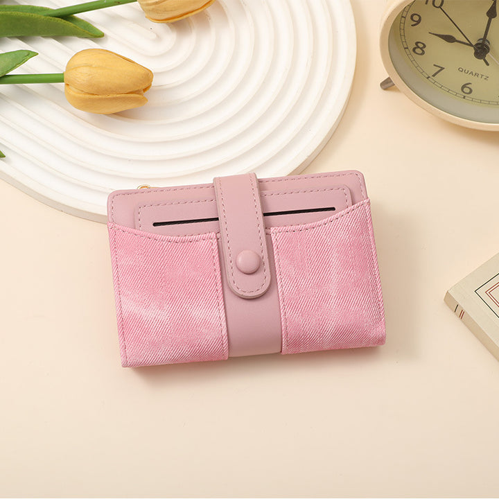 Textured Multi-Pocket Snap Closure Wallet Kalsten