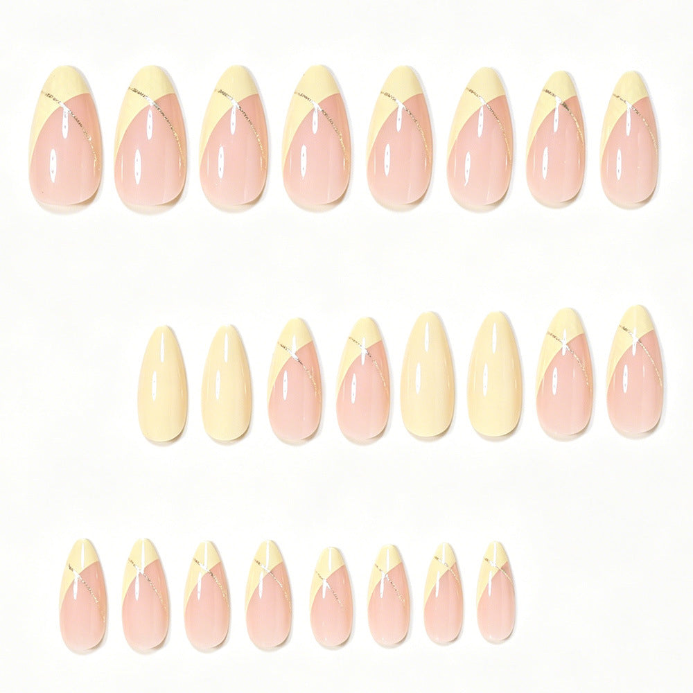 Elegant French Tip Nail Art Set Kalsten