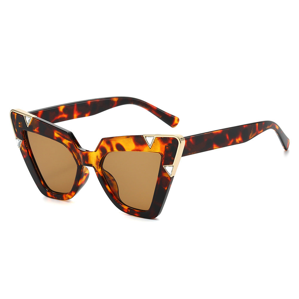Statement Cat-Eye Sunglasses with Decorative Accents Kalsten
