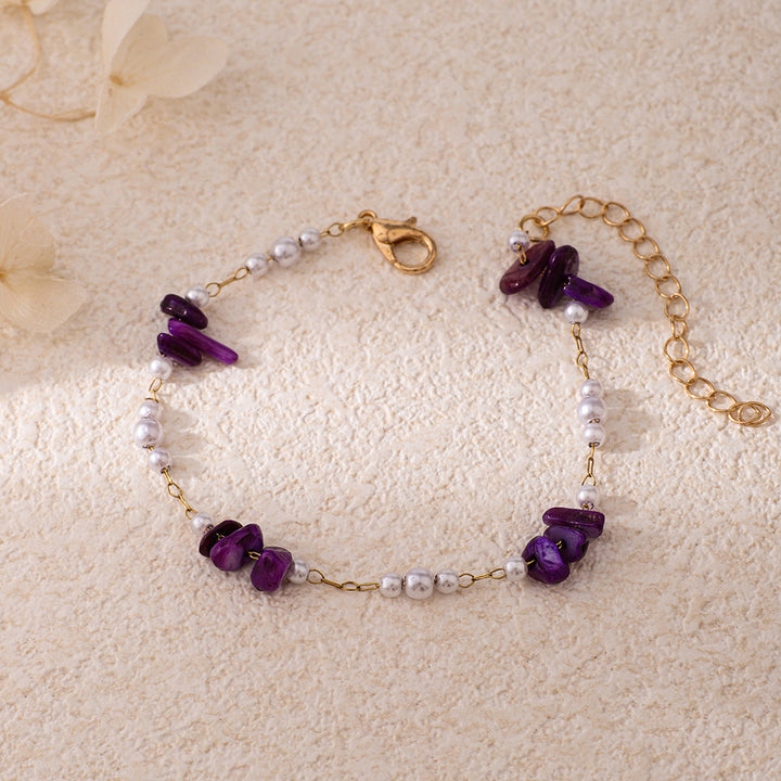 Chic Pearl and Gemstone Bracelet Kalsten