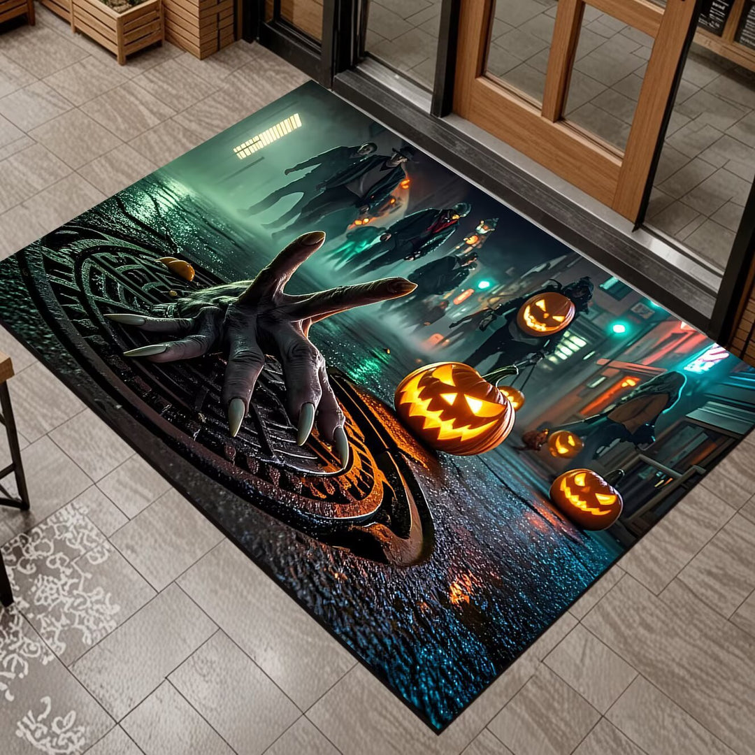 Spooky Graveyard Scene Area Mat