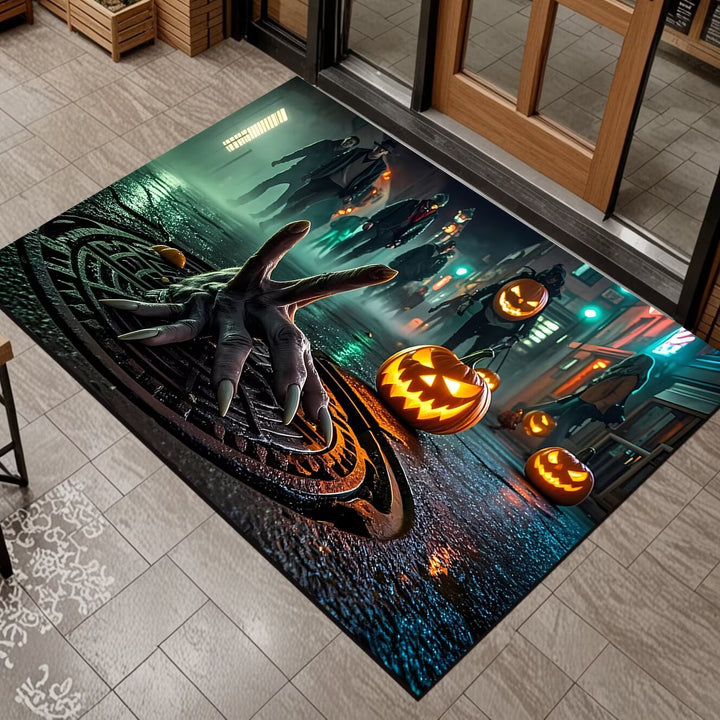 Spooky Graveyard Scene Area Mat